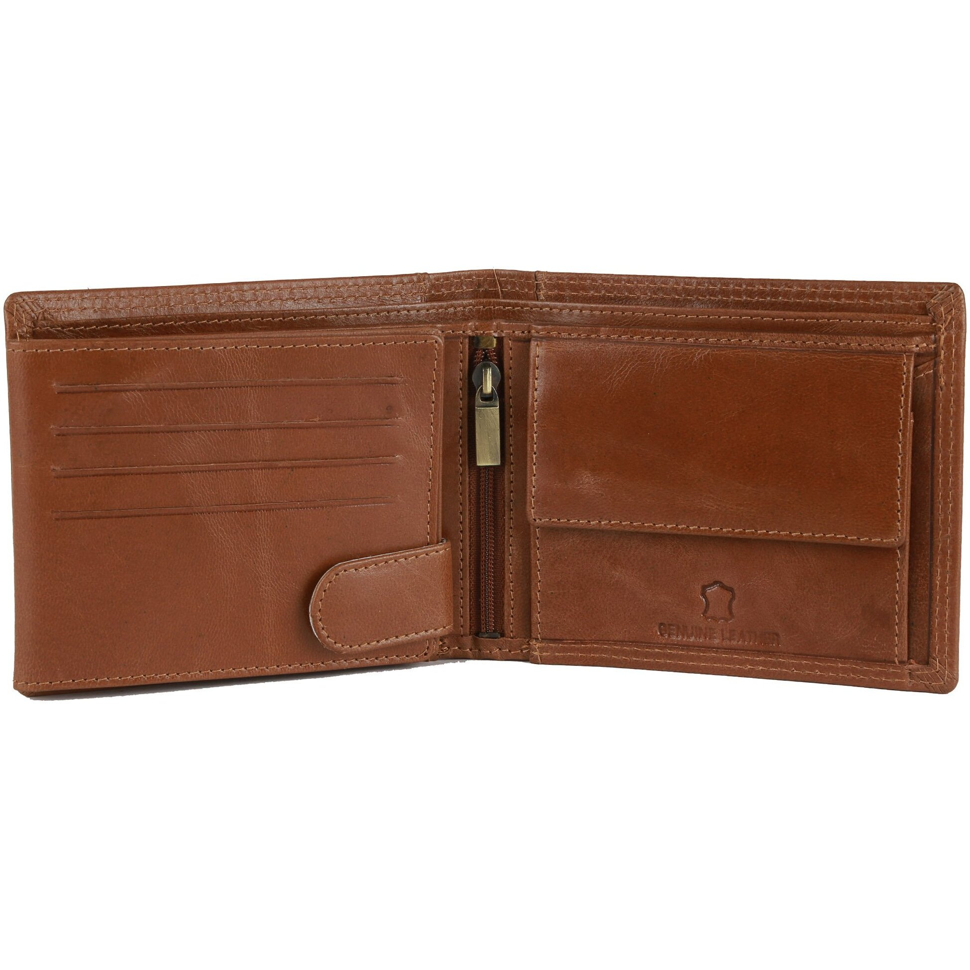 WildHorn RFID Protected Leather Wallet for Men, Tan Crunch