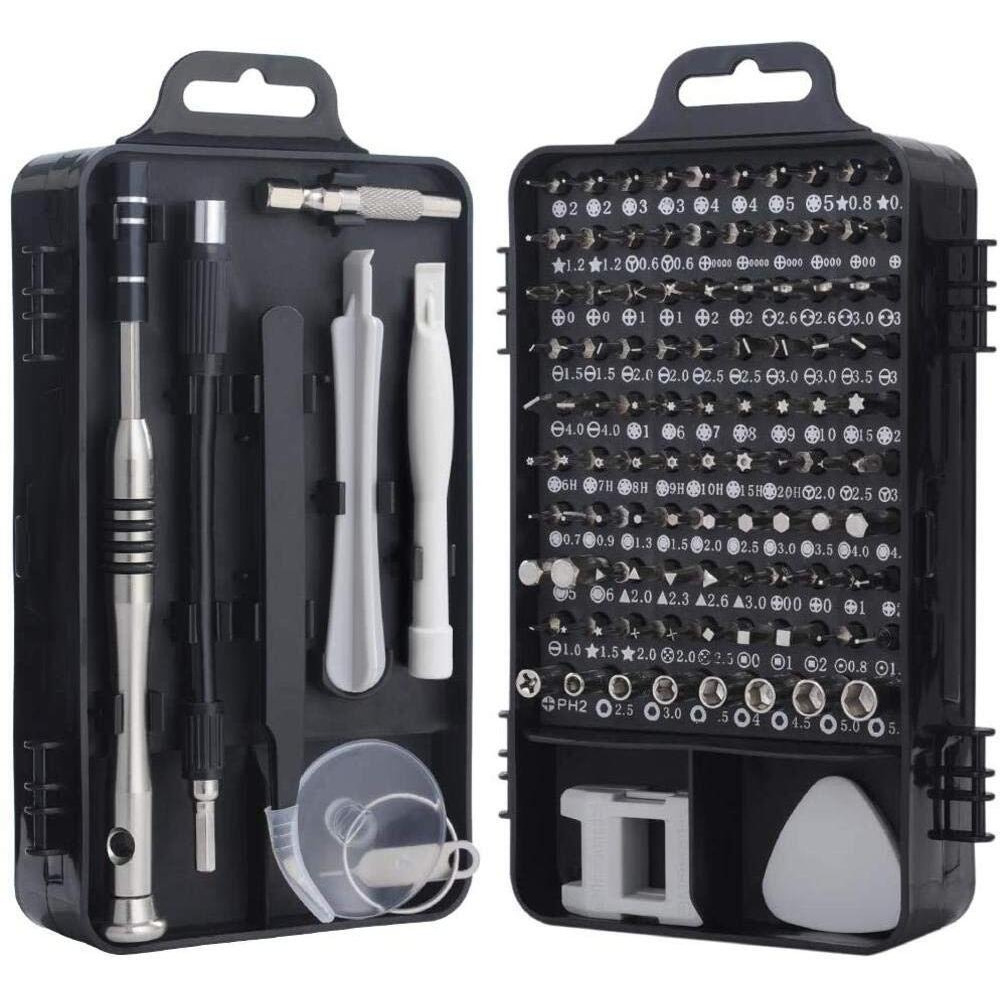 TEC TAVAKKAL Latest PC Repair Screwdriver Set, 110 in 1 Professional Precision Screwdriver Set, Multi-Function Magnetic Repair Computer Tool Kit For Mobiles/Tablets/Glasses/Laptop/PC Gray