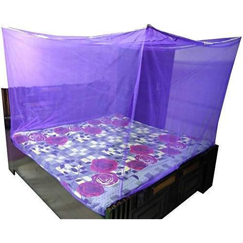IBLAY 3x6.5 FT Blue Mosquito NET for Single Bed Maharani Quality Material - Mosquito Net Machardani Queen Size Bed