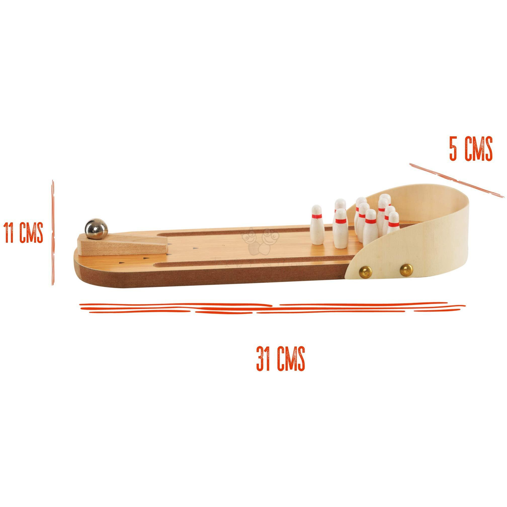 Trinkets & More -Mikado Sticks Board Game Miniature Bowling|Desktop Office Indoor Games|Corporate Training & Workshop|Stress Relief For Adults & Kids (Mikado +Bowling Game)|Pack of 1