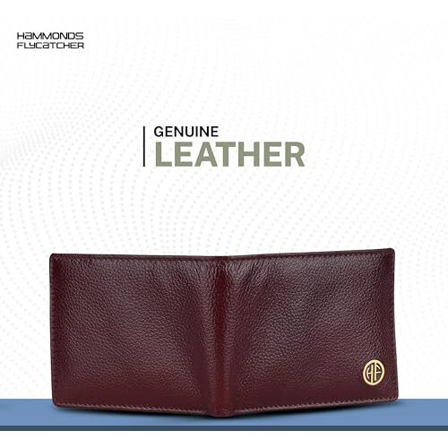 HAMMONDS FLYCATCHER Wallet for Men Leather Original, Men Wallet, Leather Wallet for Men Stylish, Mens Wallet Leather, Wallets for Man, 4 Card Slots, Purse for Men Branded, Gift for Men - Brown