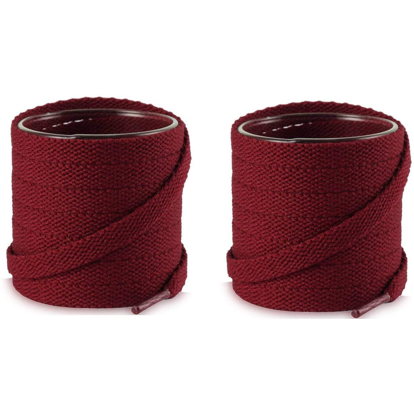 Lify 2 Pair Polyester Flat Shoe Laces for Athletic, Running - 5/16 Wide Shoelaces for Sneakers Shoes Boot Strings (180CM (70.86 Inch), Dark Red/Maroon)