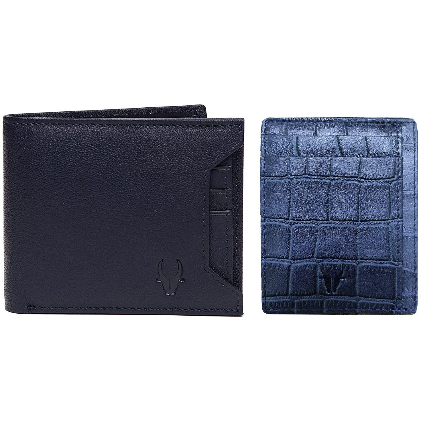 WildHorn Blue Leather Men s Wallet (699710)