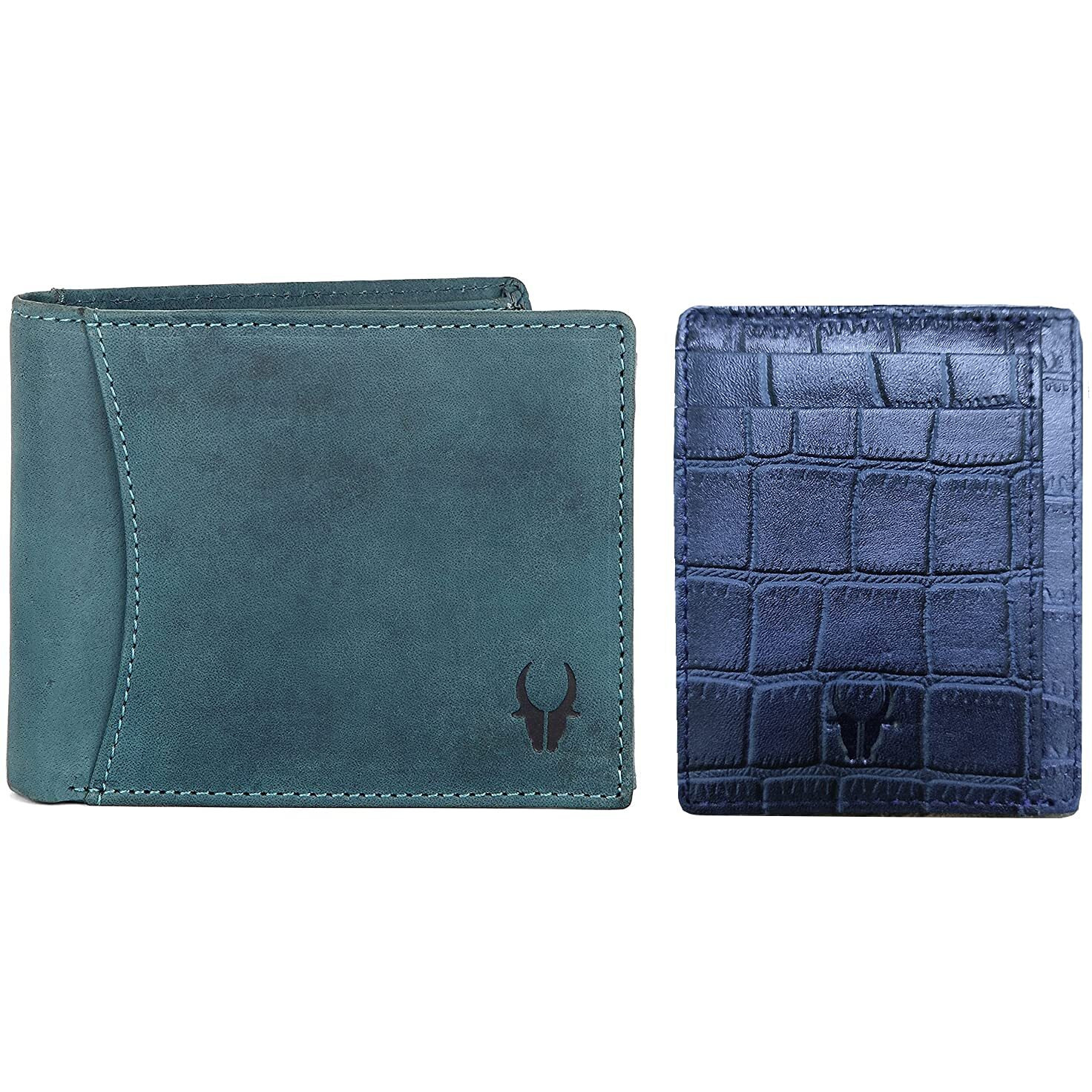 WildHorn Blue Leather Men s Wallet (699710)