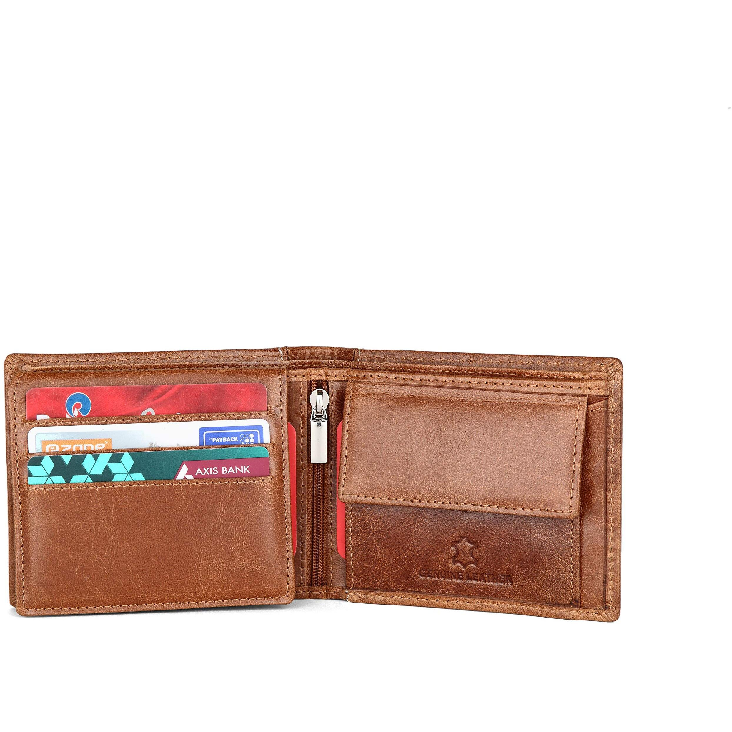 WildHorn Leather Men Wallet(black)