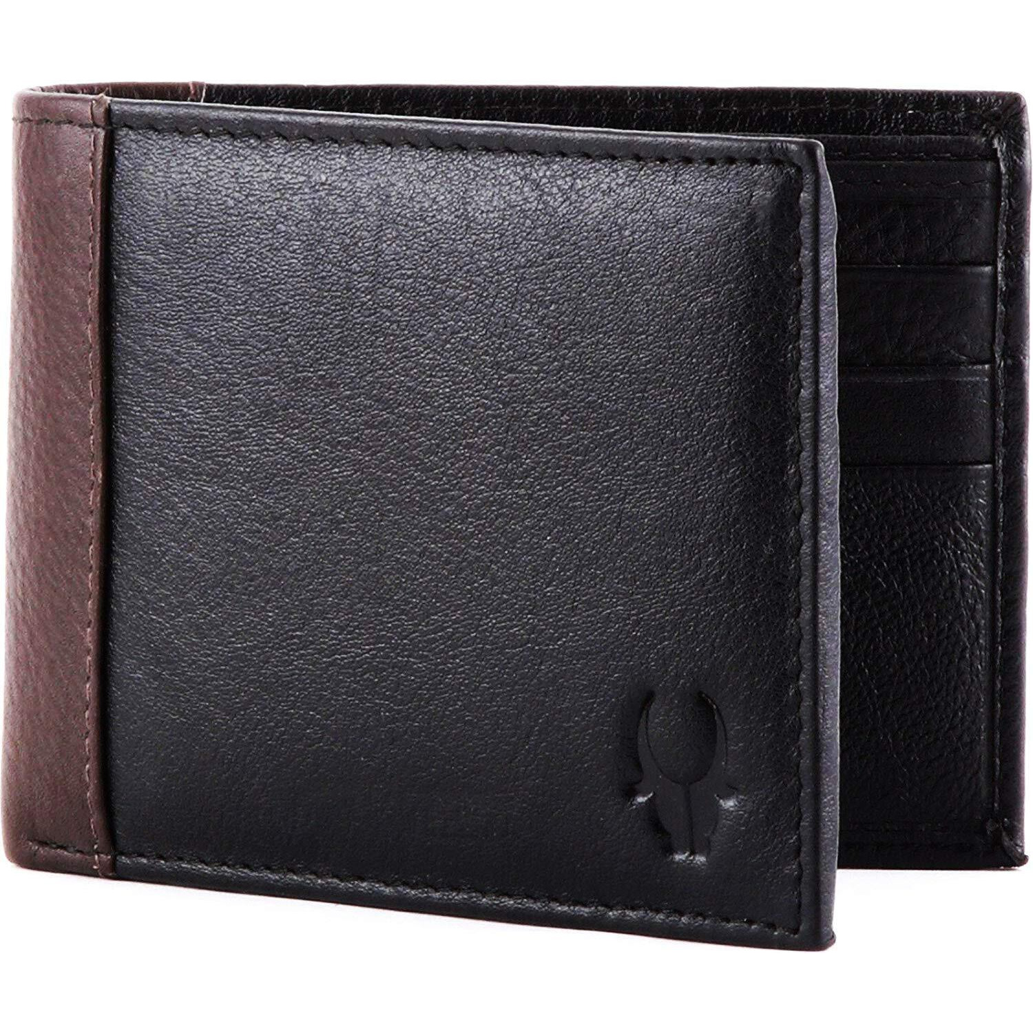 WildHorn Black & Brown Leather Men s Wallet (699710)