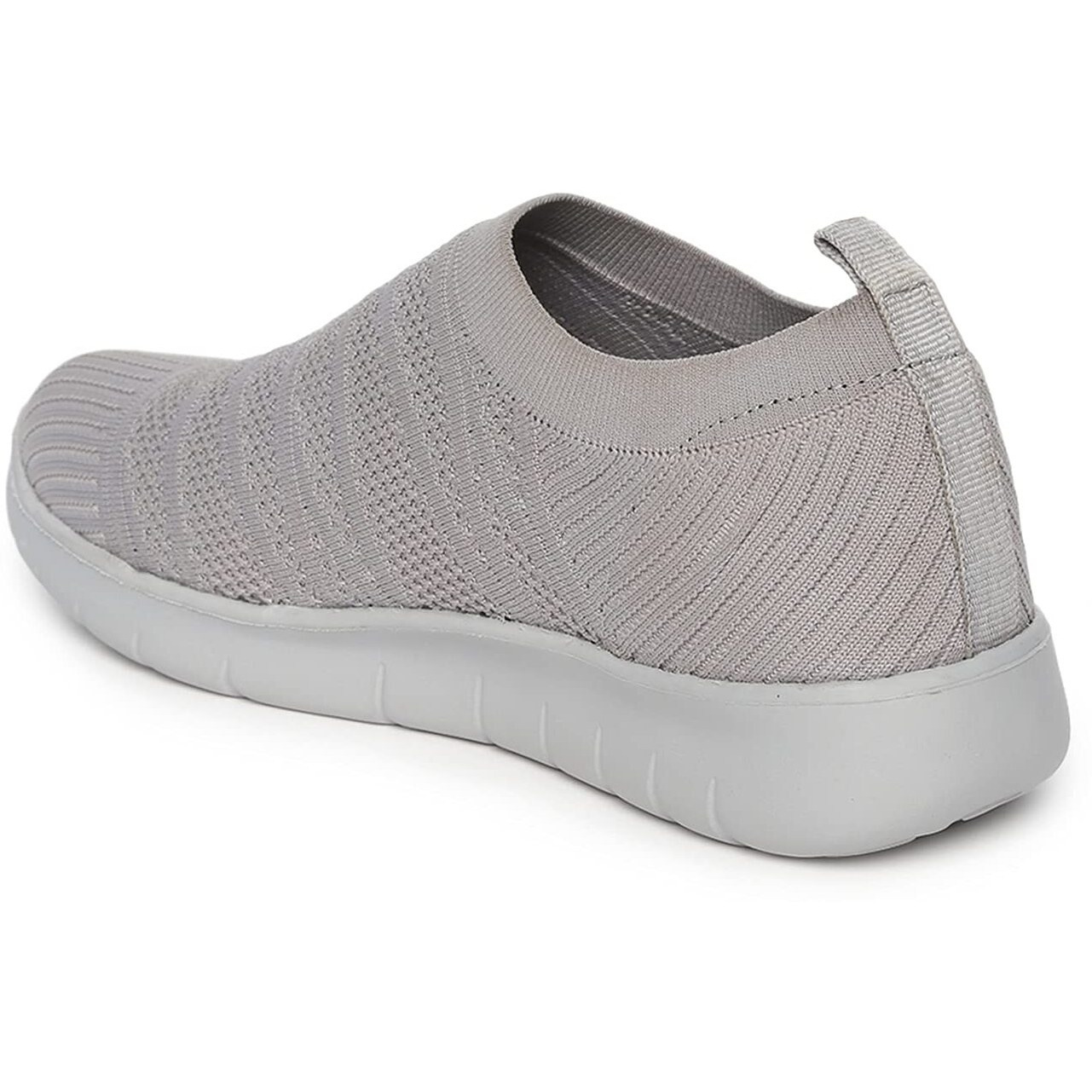 Marc Loire Women s Athleisure Active Wear Slip-On Sneaker Shoes (Grey, Numeric_8)