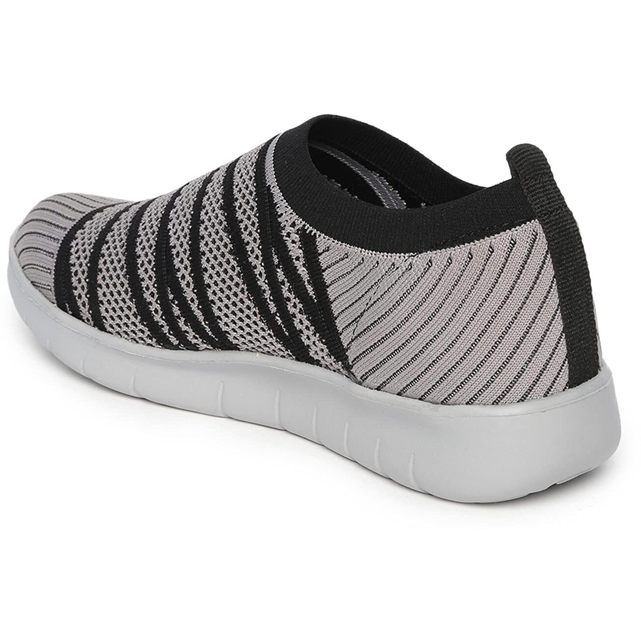 Marc Loire Slip-On Sneakers For Women, Lightweight & Comfortable Walking Sports Shoes Without Laces Black - 8 Uk