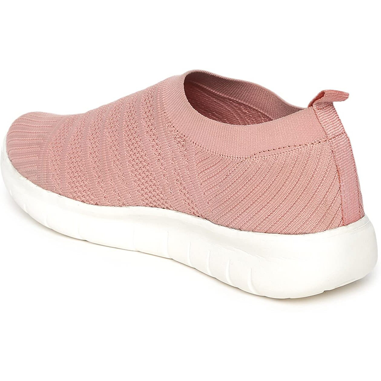 Marc Loire Women s Athleisure Active Wear Slip-On Sneaker Shoes (Peach, Numeric_6)