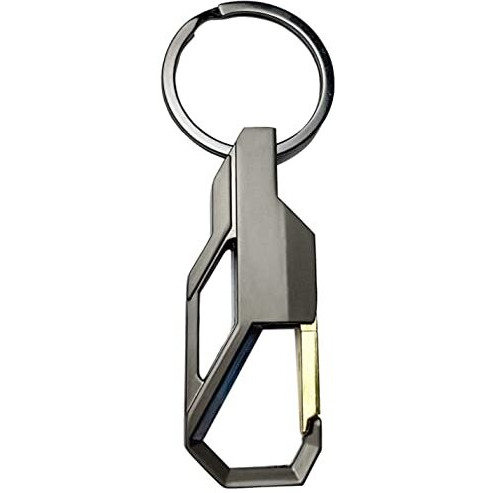 Contacts Stainless Steel Heavy Duty Keychain for Men and Women, Ring Hook Key Ring Holder (Pack of 2)