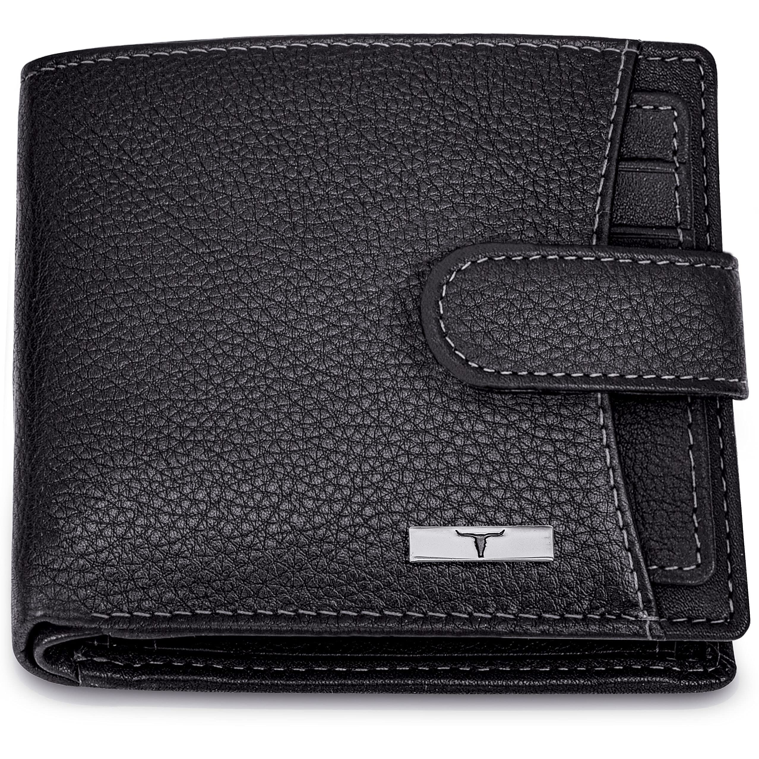 URBAN FOREST Oswald Black Leather Wallet for Men