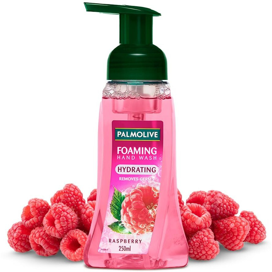 Palmolive Hydrating Raspberry Foaming Handwash Liquid , 250Ml Dispenser Bottle, Wash Away Germs, Refreshing Fragrance Hand Wash