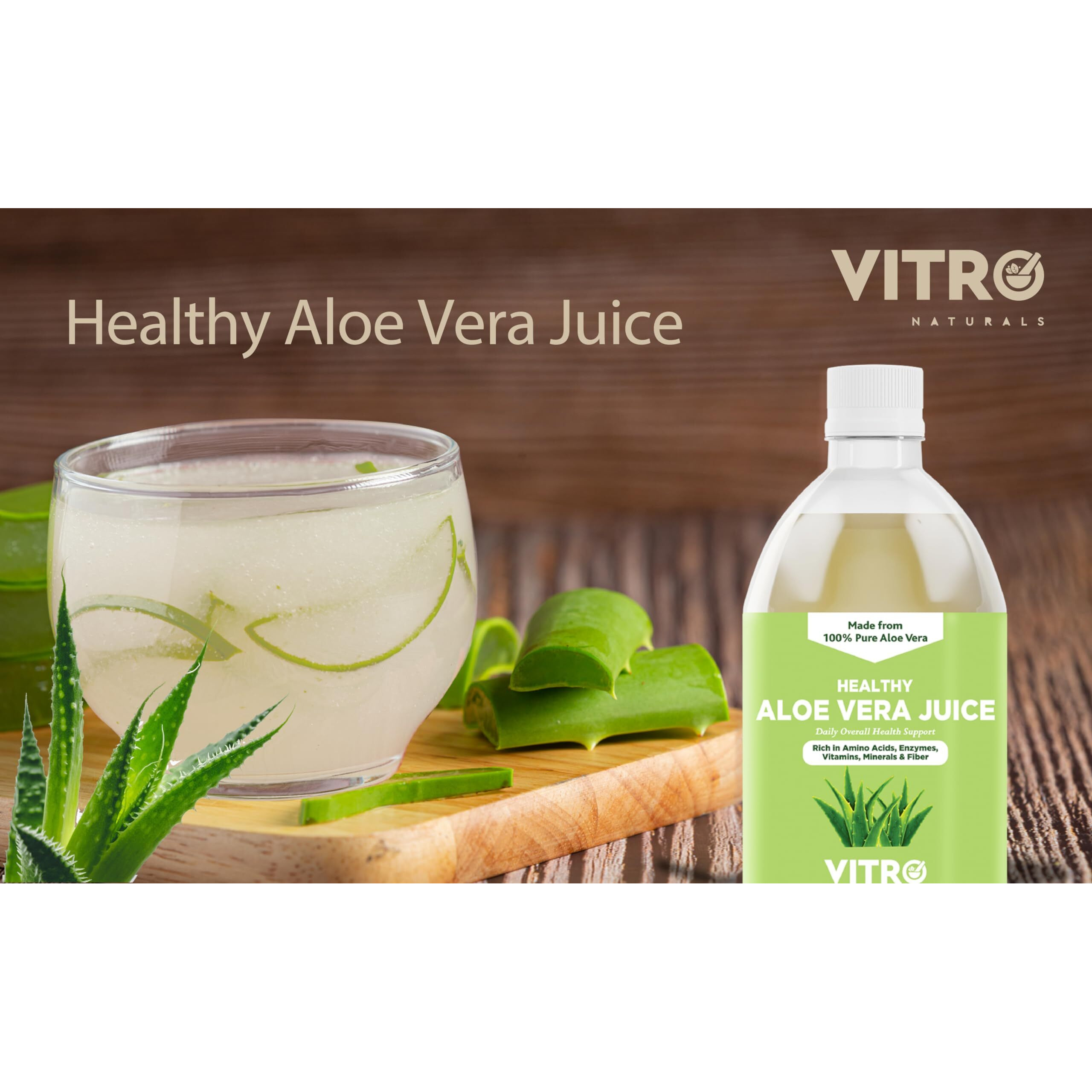 Vitro Healthy Amla And Aloe Vera Juice Value Pack | 2X1 Litre