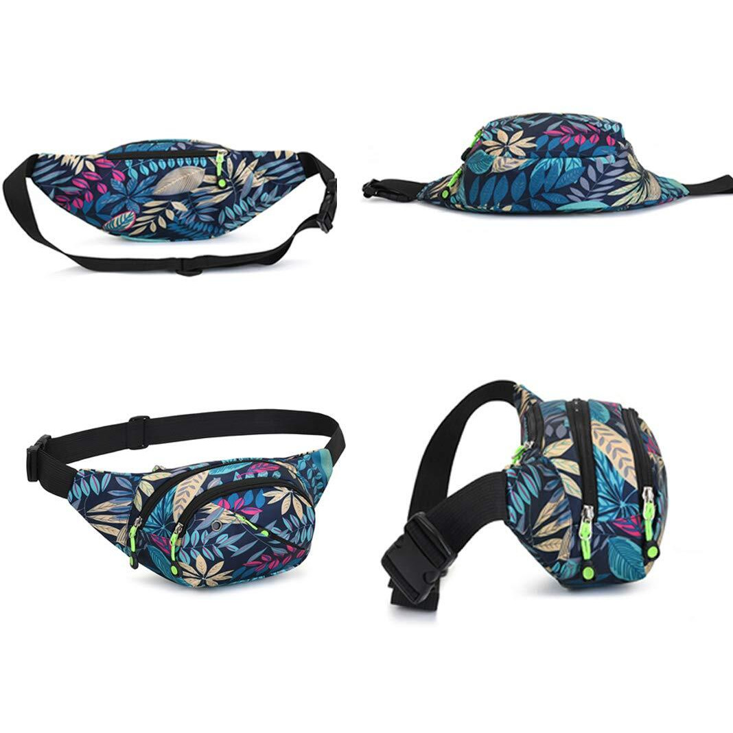 Gustave Waist Bag,Fitness Waist Bag For Men,Outdoor Sports Fashion Waist Bag (Geometric Blue)