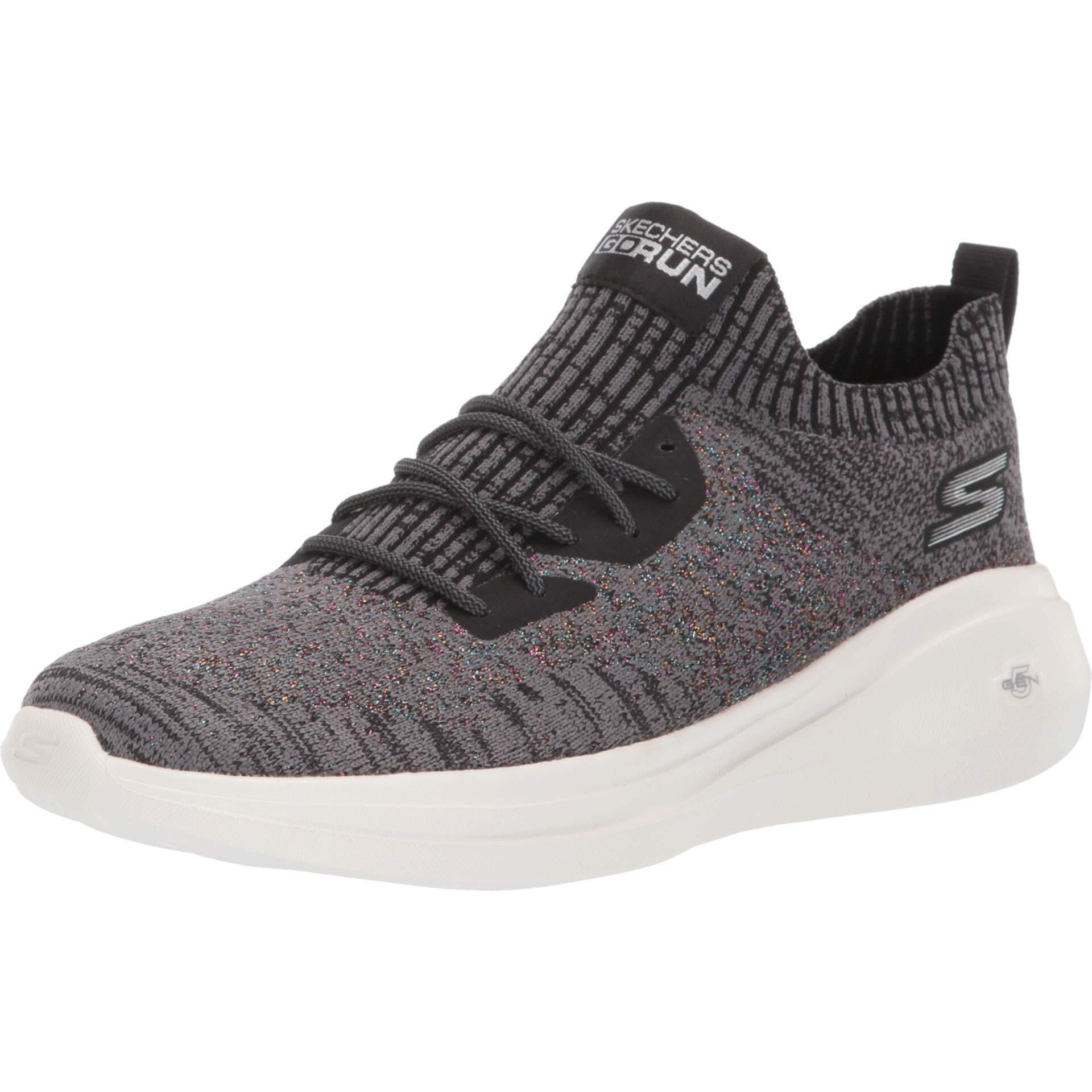 Skechers Womens Go Run Fast-Dazzle Black/White Sneaker - 3 Uk (6 Us) (15108-Bkw)
