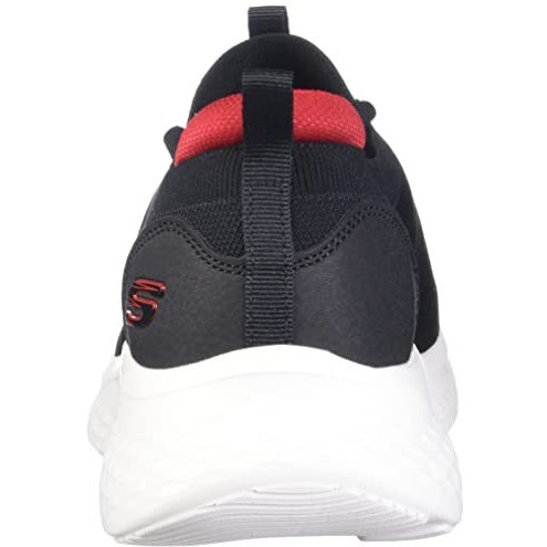 Skechers Mens Skech-Lite Pro - Faint Flair Black/Red Casual Shoe - 8 Uk (232593)