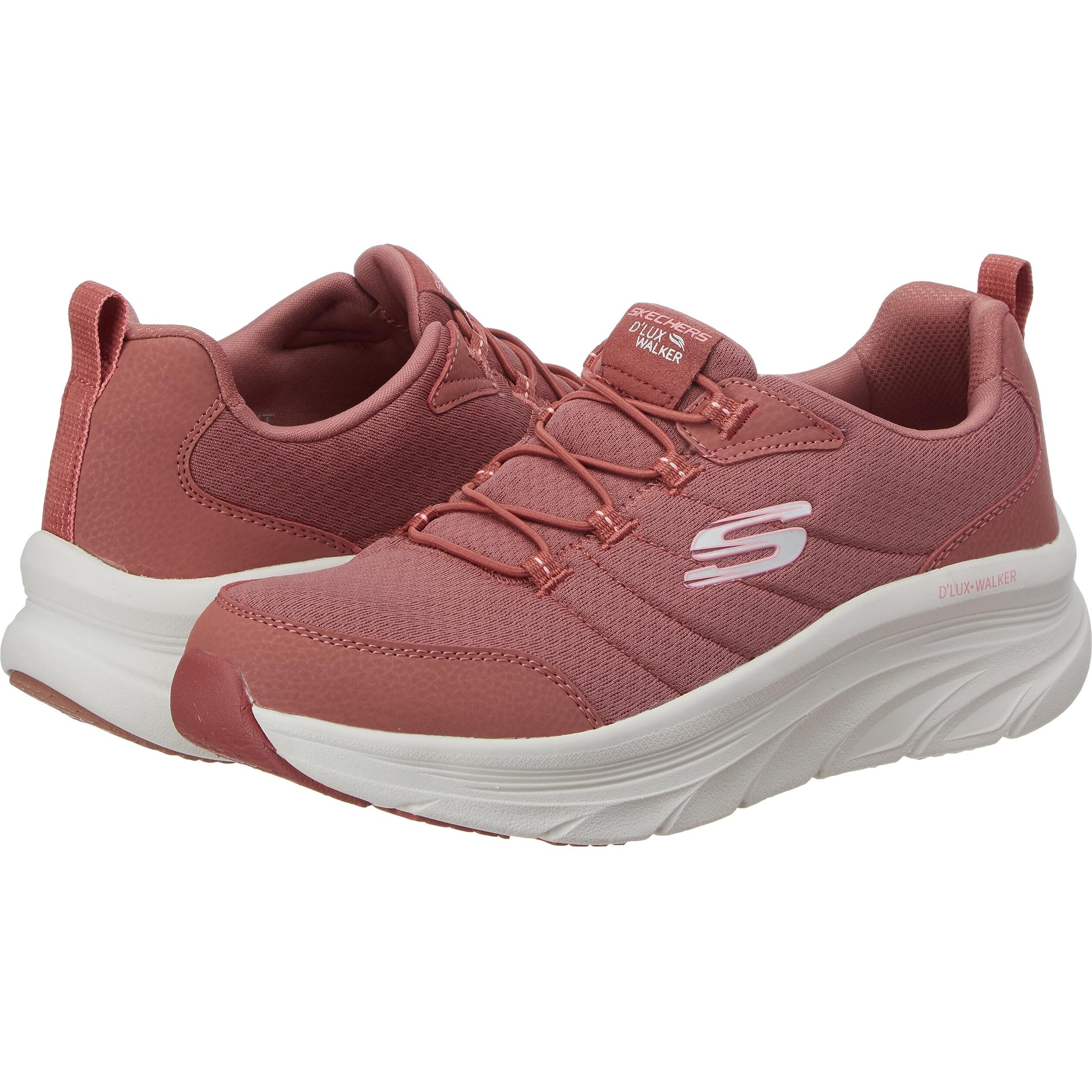 Skechers-D'Lux Walker-Natural Connect-Women's Casual Shoes-149813-Dkmv-Dark Mauve Uk3
