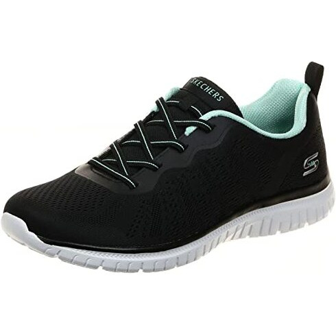 Skechers-Virtue-Women's Casual Shoes-104413-Bkaq-Black/Aqua Uk3