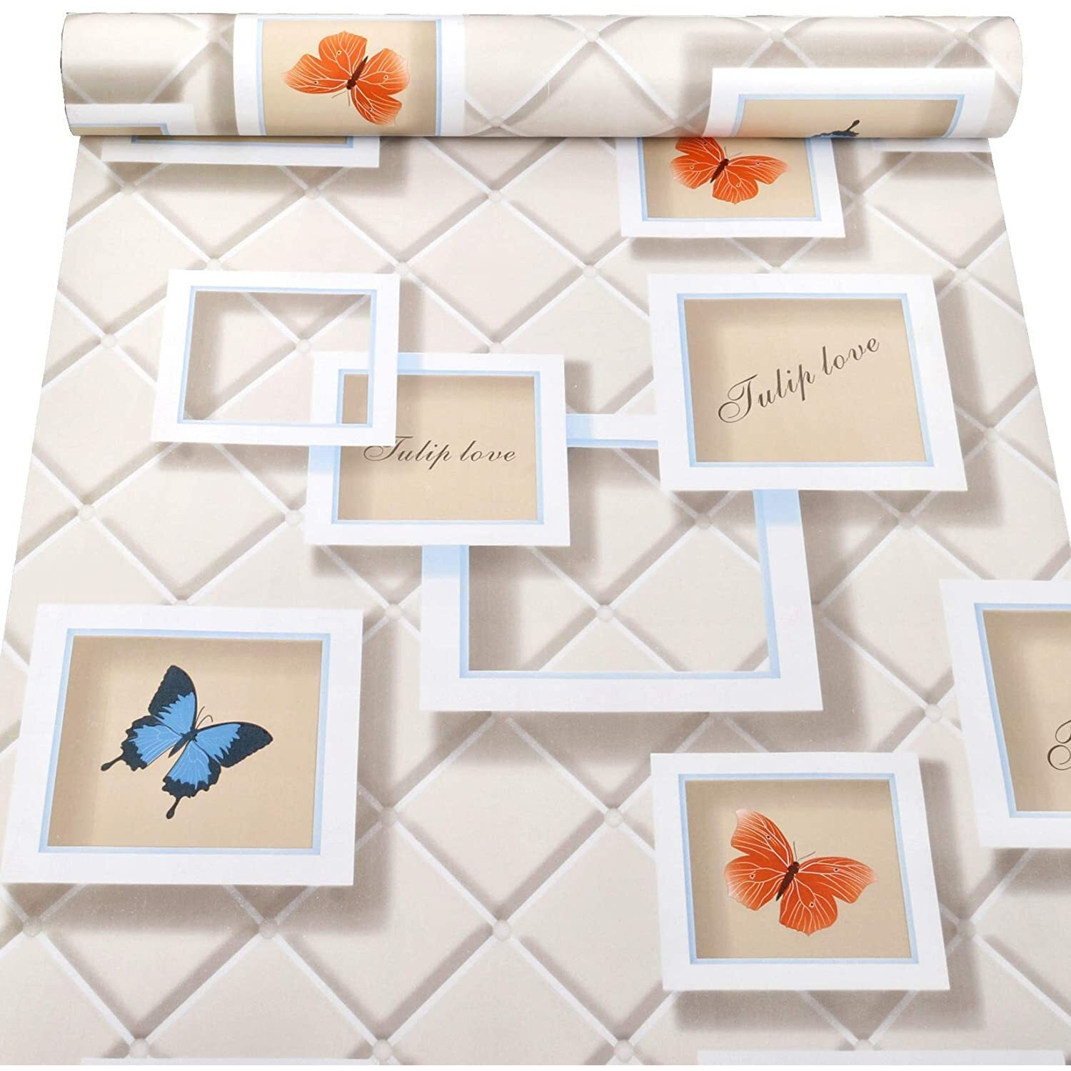 Om Akshar Wall Sticker For Kitchen, Waterproof Oil Proof Sheets For Kitchen, Kitchen Wall Stickers, Kitchen Sticker, Oil Proof Cabinet For Kitchen, Kitchen Wallpaper Waterproof (5 M Butterfly F)