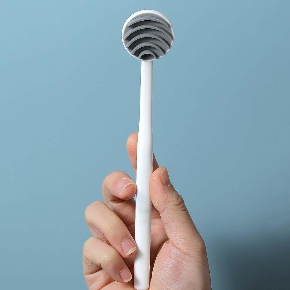 Vihax Tongue Brush With Caps Tongue Cleaner For Adults Tongue Scraper Tongue Scrubber Bad Breath And Halitosis Mouth Odor Eliminator (Tongue Scraper)