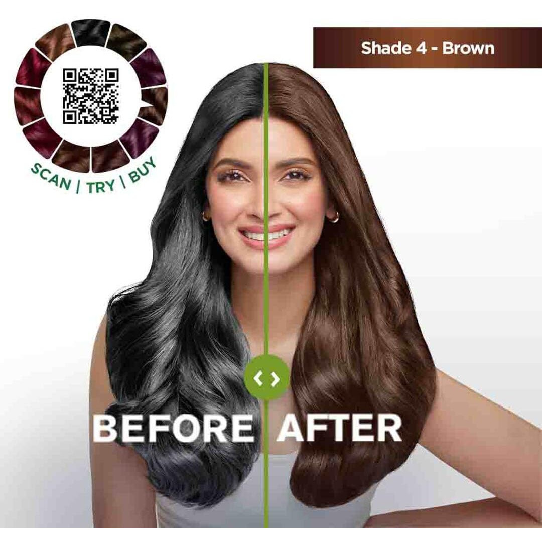 Garnier Color Naturals Crme Hair Color, Shade 4 Brown, 70Ml + 60G
