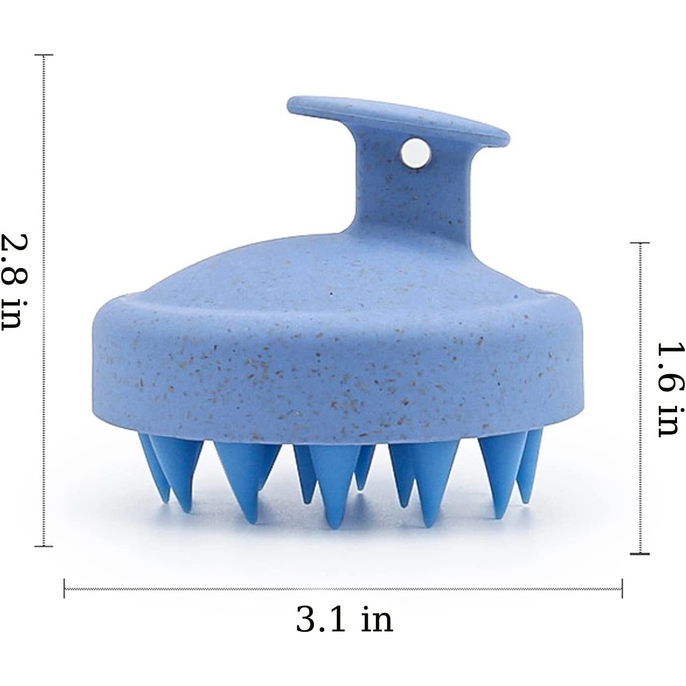 Scalp Massager Shampoo Brush, Eco-Friendly Wheat Straw Body With Soft Silicon Bristles, Hair Scalp Scrubber, Scalp Exfoliator | Dandruff Removal, Prevents Hair Loss For Men, Women (Jb-35)