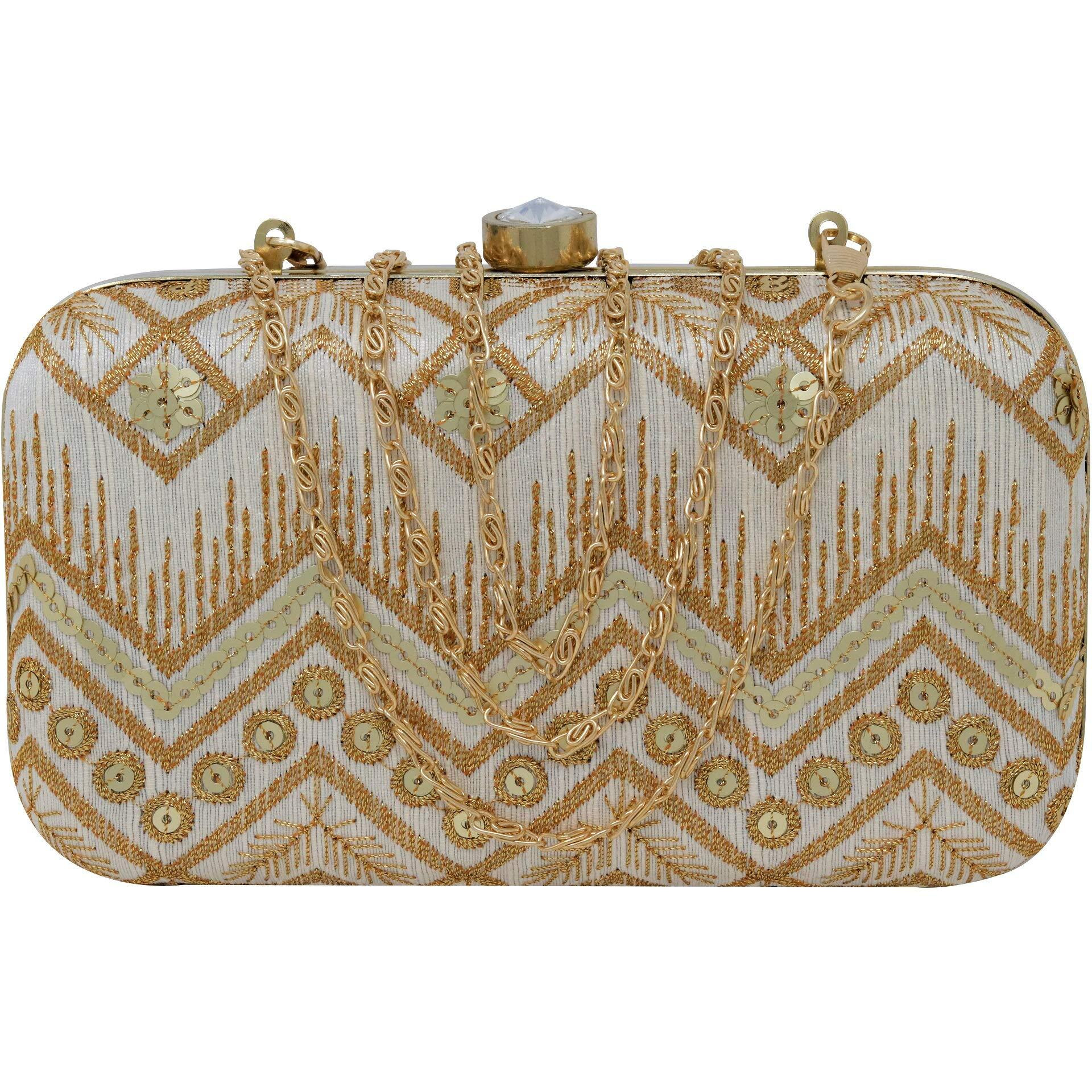 Ailtino Women's Box Clutch (Beige)