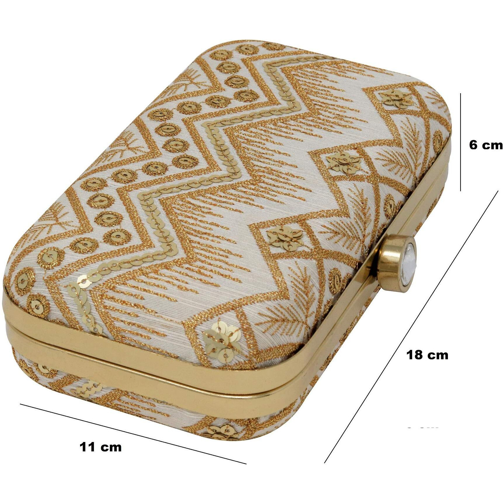 Ailtino Women's Box Clutch (Beige)