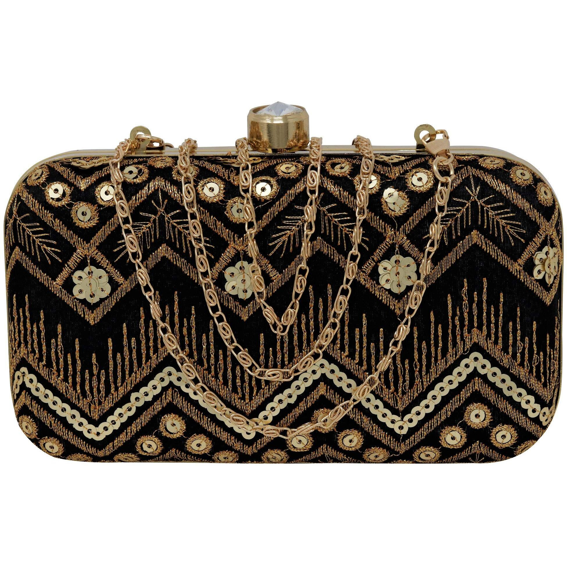 Ailtino Women's Box Clutch (Black)