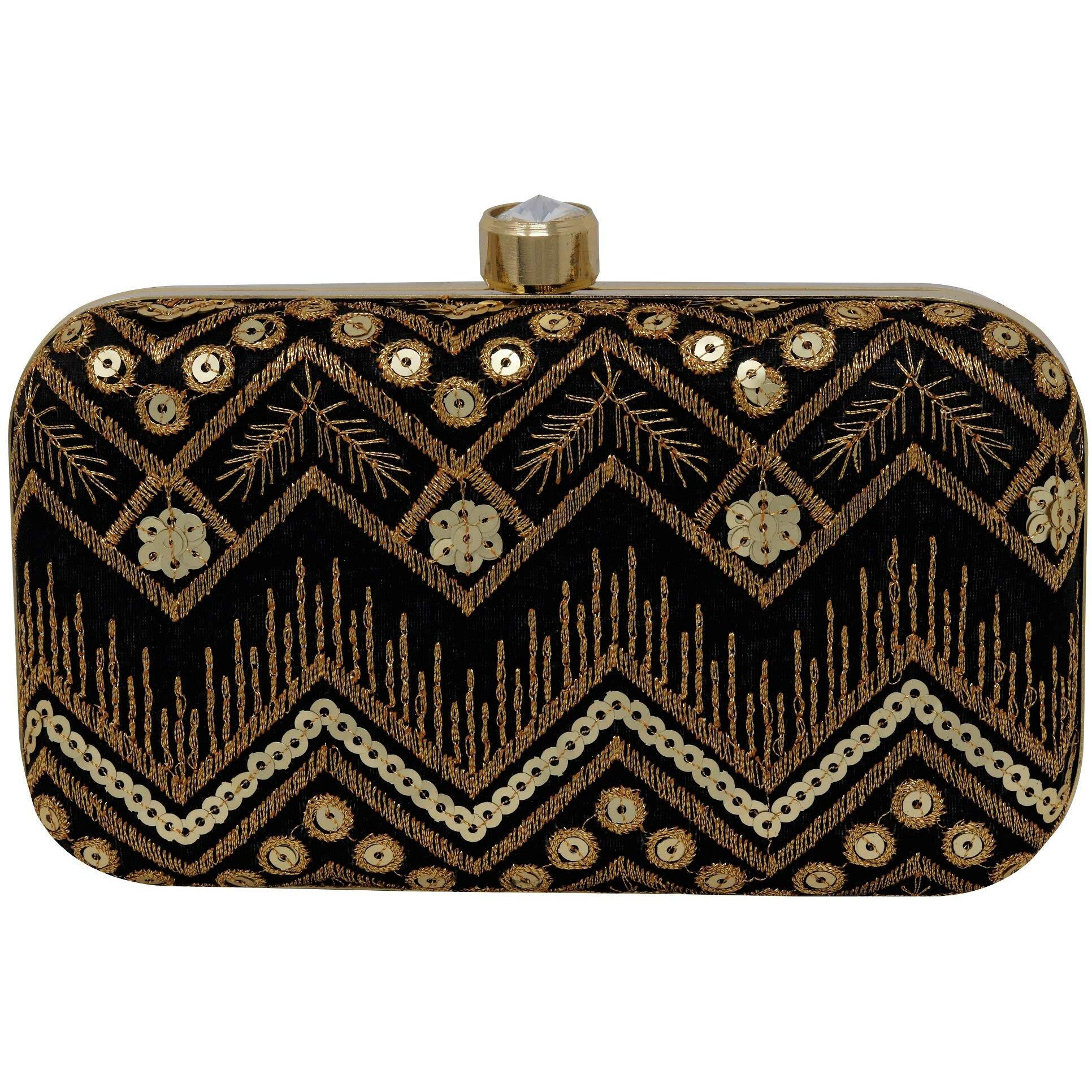 Ailtino Women's Box Clutch (Black)