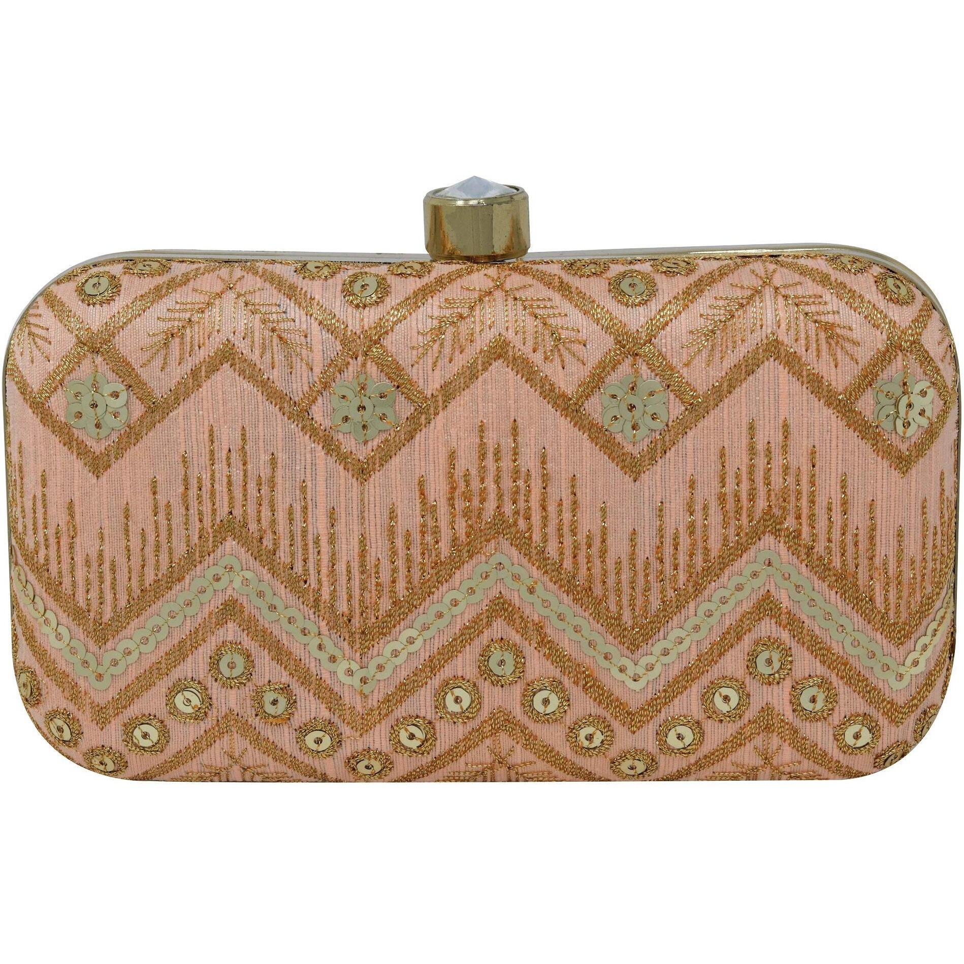 Ailtino Women's Box Clutch (Peach)