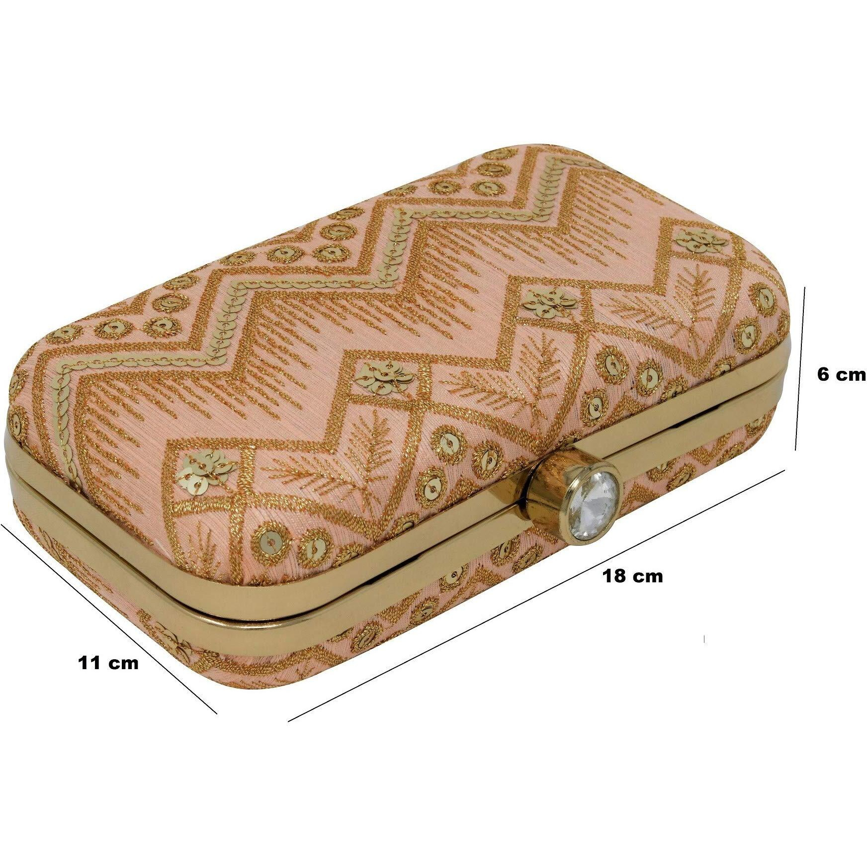 Ailtino Women's Box Clutch (Peach)