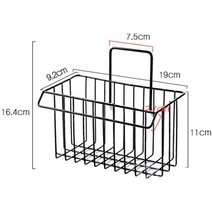 Gopendra Metal Self Adhesive Organizer Storage Hanging Shower Caddy Rack Shelf For Bathroom (Av55 Shmpoo Rack)