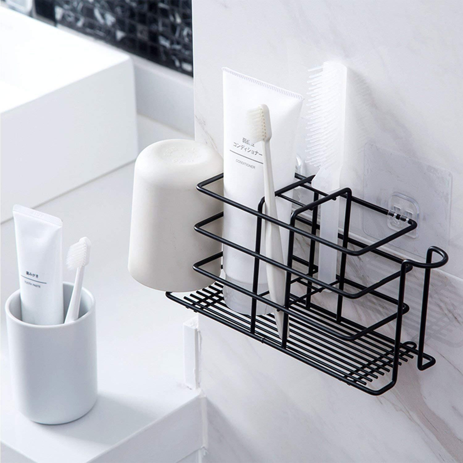 Gopendra Toothbrush Holder Stainless Steel Hanging Shower Caddy Rack Shelf For Bathroom (Av58 Toothbrush Rack)