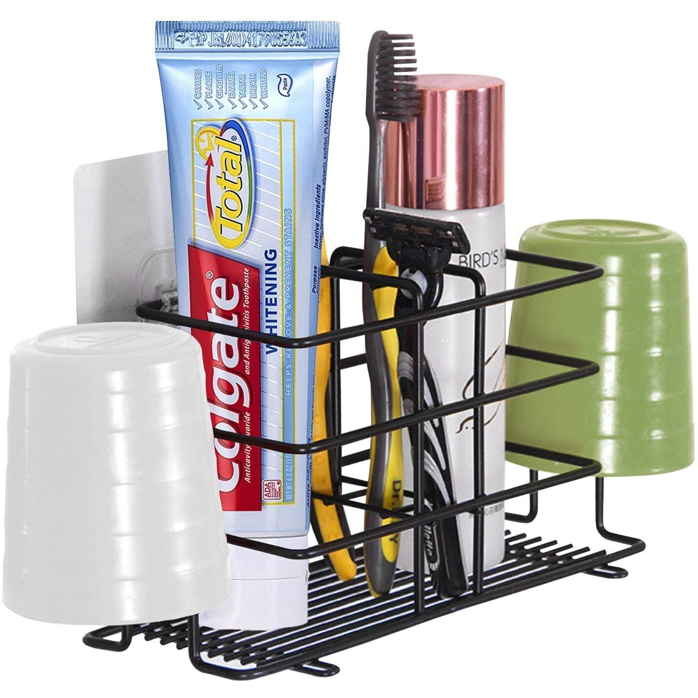 Gopendra Toothbrush Holder Stainless Steel Hanging Shower Caddy Rack Shelf For Bathroom (Av58 Toothbrush Rack)