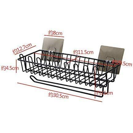 Gopendra Stainless Steel Wall Mounted Hanging Storage Holder With Towel And Tissue Rack Shower Rack Shelf For Bathroom (Av111 Spoon Hanger Rack)
