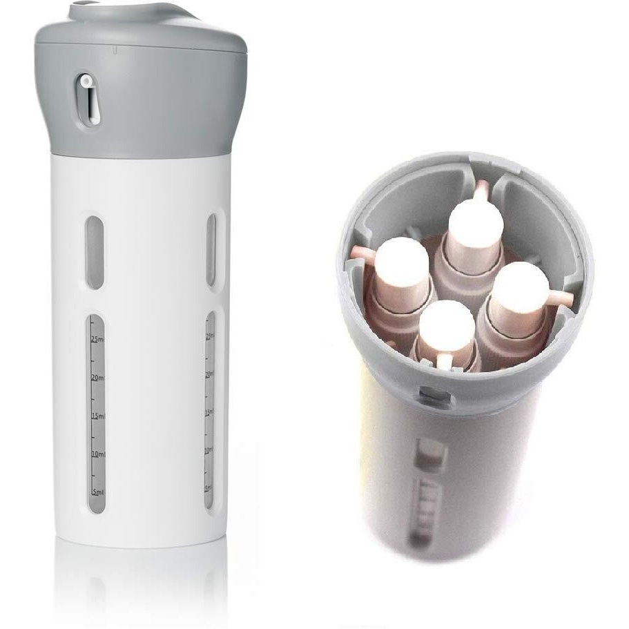Vihax 4 In 1 Travel Bottle Refillable Lotion Bottles Sets Travel Dispenser Bottle Sets Reusable Container For Travel & Camping - Multi Color (Abs), 40 Milliliter - 40 Ml