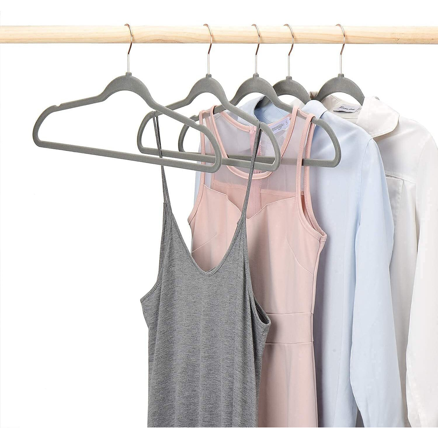 Golden Bird -Non-Slip Velvet Hangers Premium Suit Hangers Ultra Thin Space Saving 360 Degree Swivel Hook Clothes Hangers Velvet For Suits,Coats,Jackets,Pants,Dress,Sarees Pack Of 8