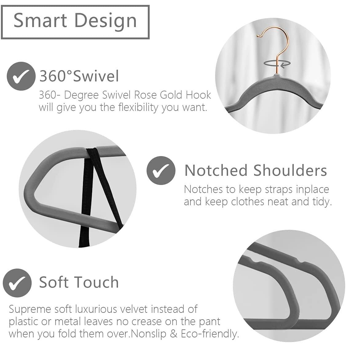 Golden Bird -Non-Slip Velvet Hangers Premium Suit Hangers Ultra Thin Space Saving 360 Degree Swivel Hook Clothes Hangers Velvet For Suits,Coats,Jackets,Pants,Dress,Sarees Pack Of 16