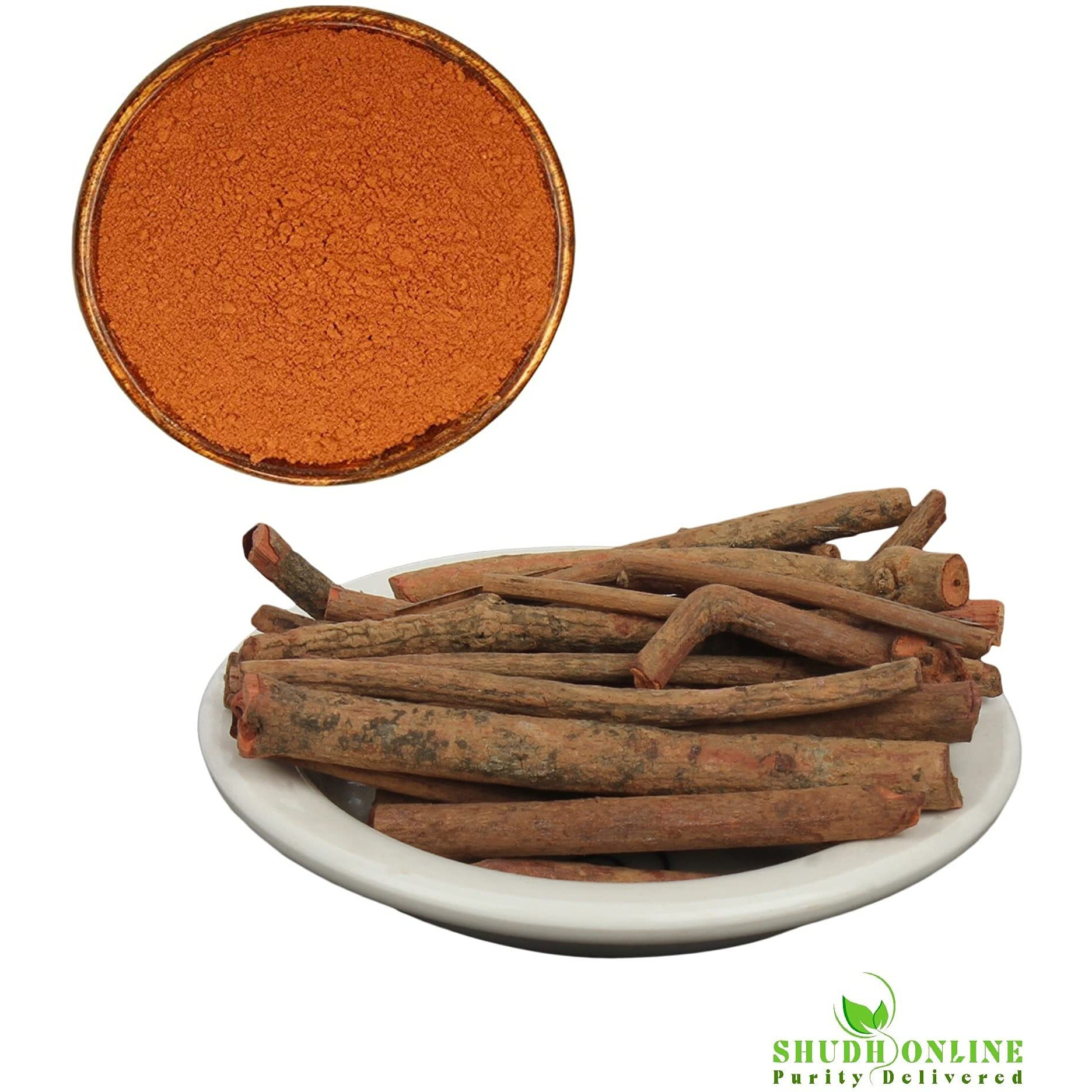 Shudh Online Manjistha Powder, Majith Organic Root Powder (50 Grams), Indian Madder (Eating, Skin Whitening, Face, Hair), Manjishtha, Manjishta, Manjishta, Manjista