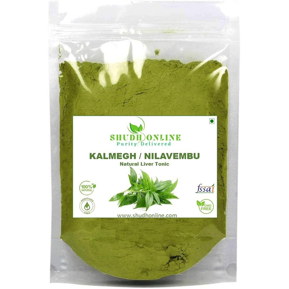 Shudh Online Nilavembu Powder, Nelavemu, Kalmegh, Chirata (200 Grams), Kirayata, Neelavembu