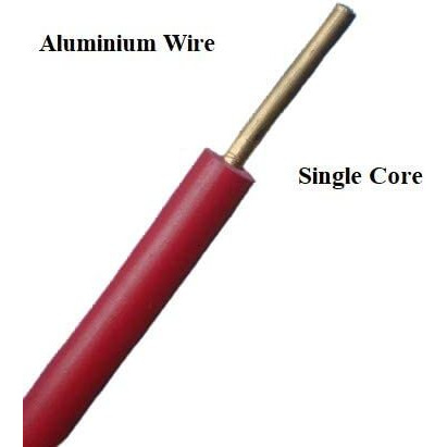 Litost Aluminium Solid Pvc Wire Single Core 1.5 Sq Mm (Length -90 Mtr)