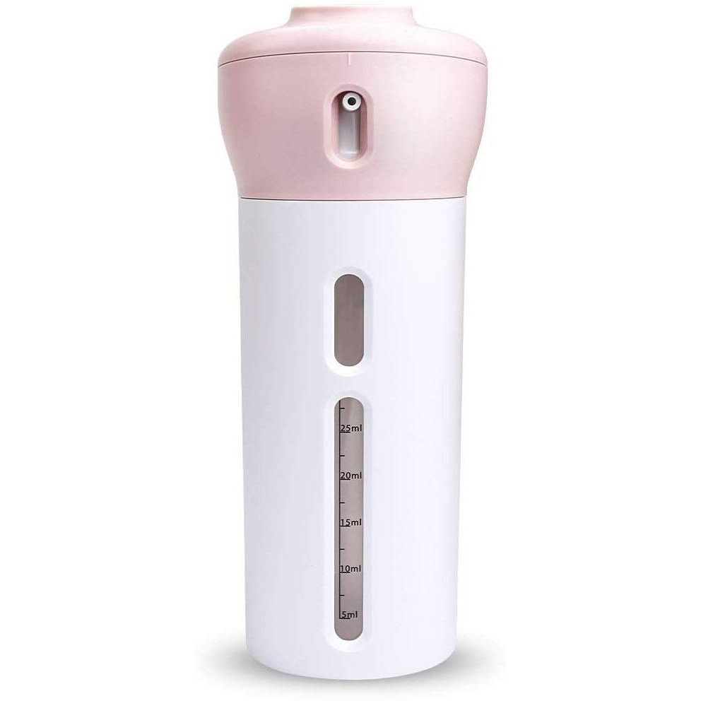 Xenoty Travel Dispenser Bottle Set Travel Refillable Cosmetic Containers Set Plastic Leak Proof Travel Size Toiletries Liquid Lotion Container (Multi Color) (4 In 1 Bottle)