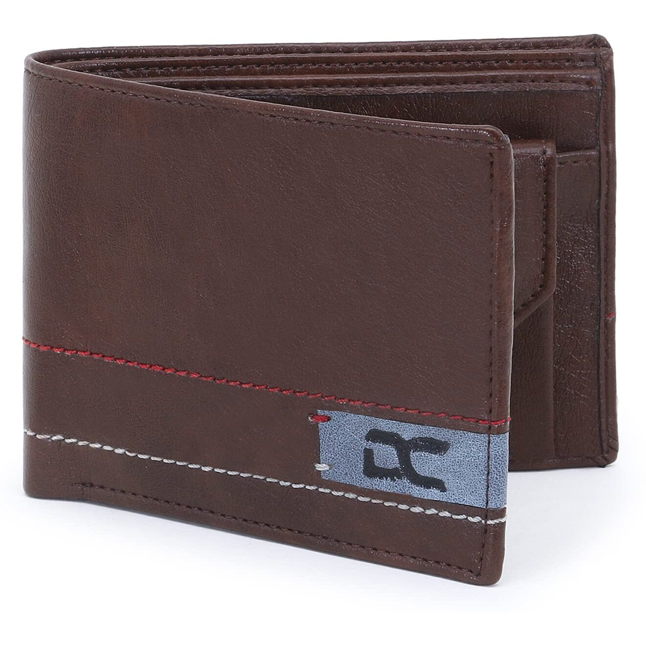 Dezire Crafts Men's Stylish Bi-Fold, Textured Pu Leather, Latest Slim Wallets (Brown)
