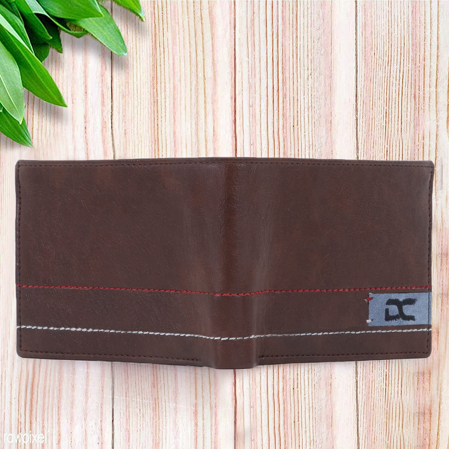 Dezire Crafts Men's Stylish Bi-Fold, Textured Pu Leather, Latest Slim Wallets (Brown)