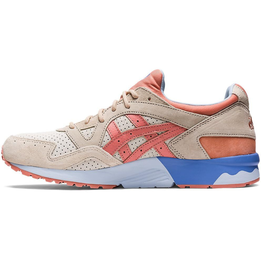 Asics Mens Gel-Lyte V Cream/Salmon Sneaker - 8 Uk (1201A822.103)