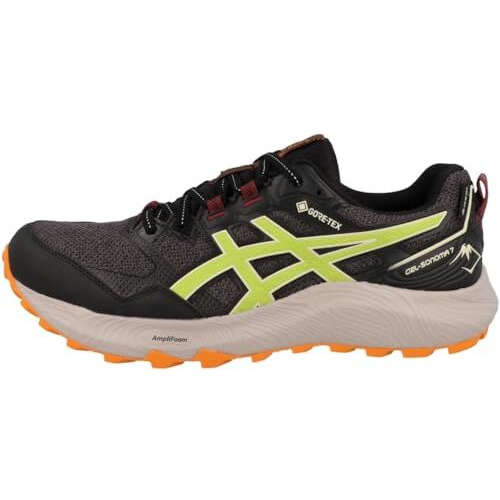 Asics Mens Gel-Sonoma 7 Gtx Graphite Grey/Neon Lime Running Shoe - 5 Uk (1011B593.020)