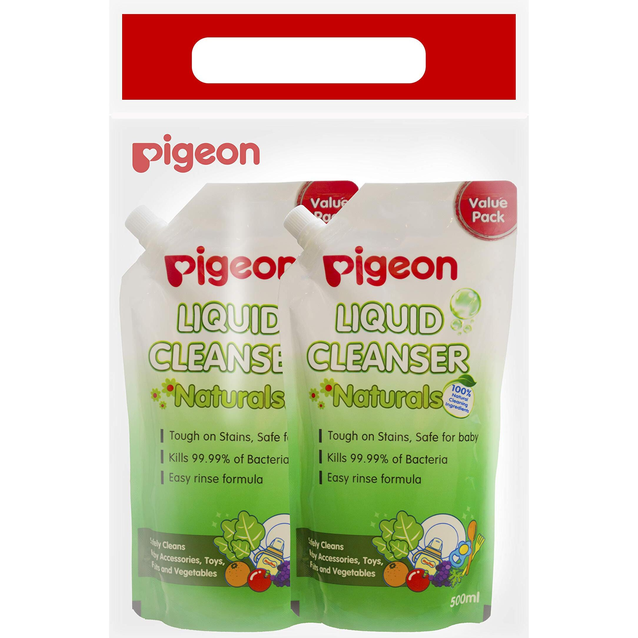 Pigeon Liquid Cleanser 500 Ml Refill Combo (Pack Of 2), Transparent (Z981)