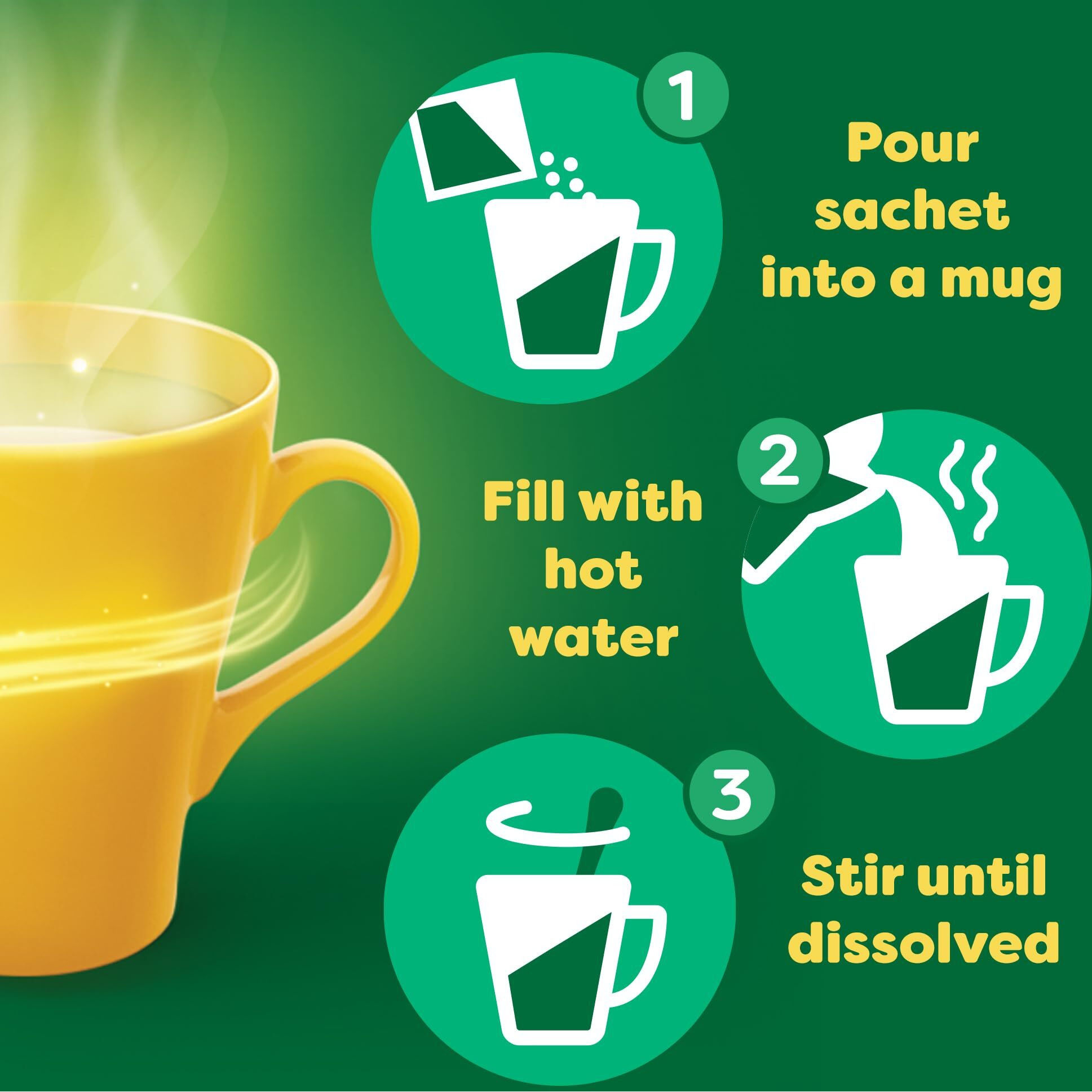 Lemsip Original Strength Cold + Flu Lemon Hot Drink 10 Sachets