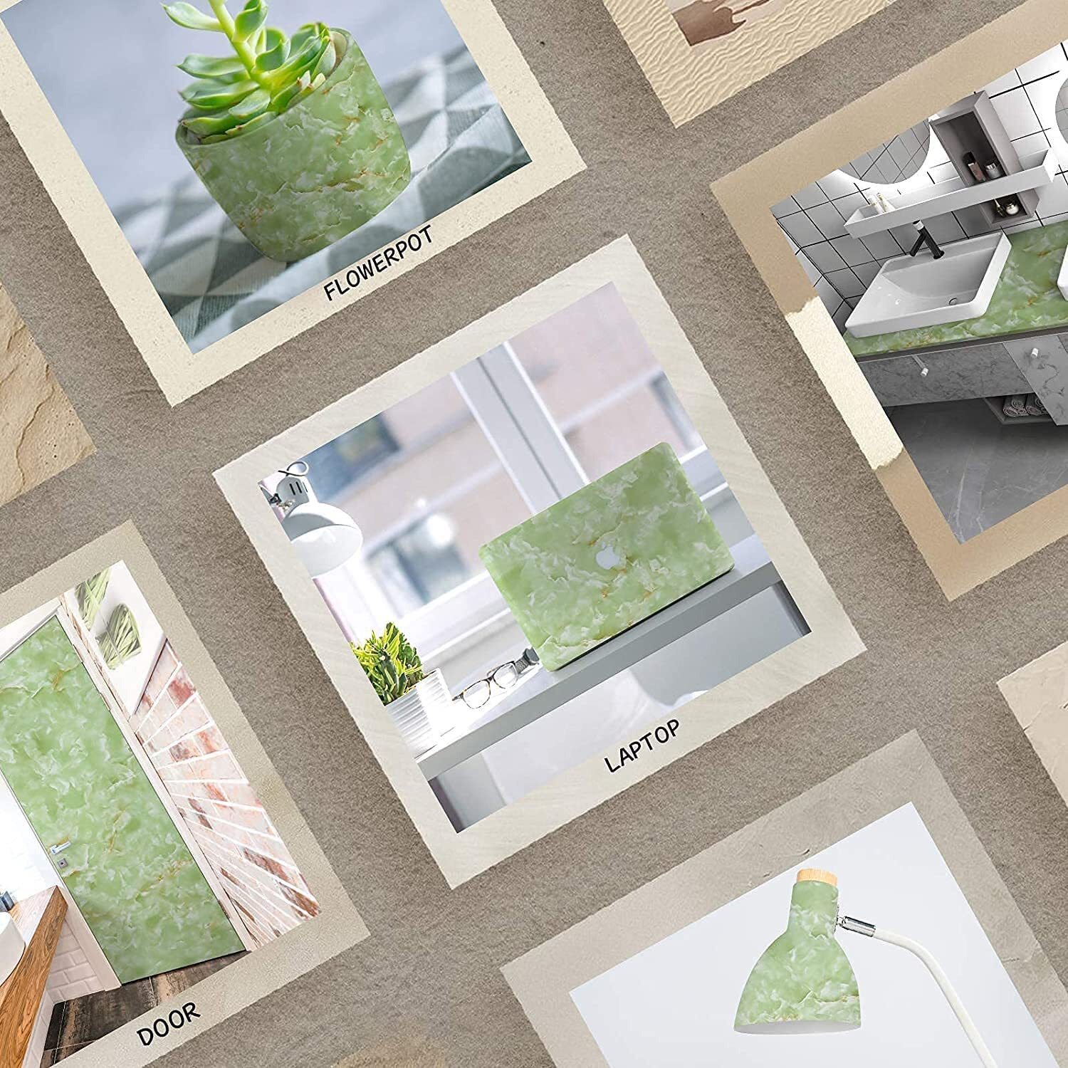 Sarvatray Vinyl Stickers For Kitchen, Pvc Wallpaper Sticker Kitchenm Wall Stickers Oil Proof Heat Resistant, Self Adhesive Wallpaper For Kitchen (2 M Green No2)